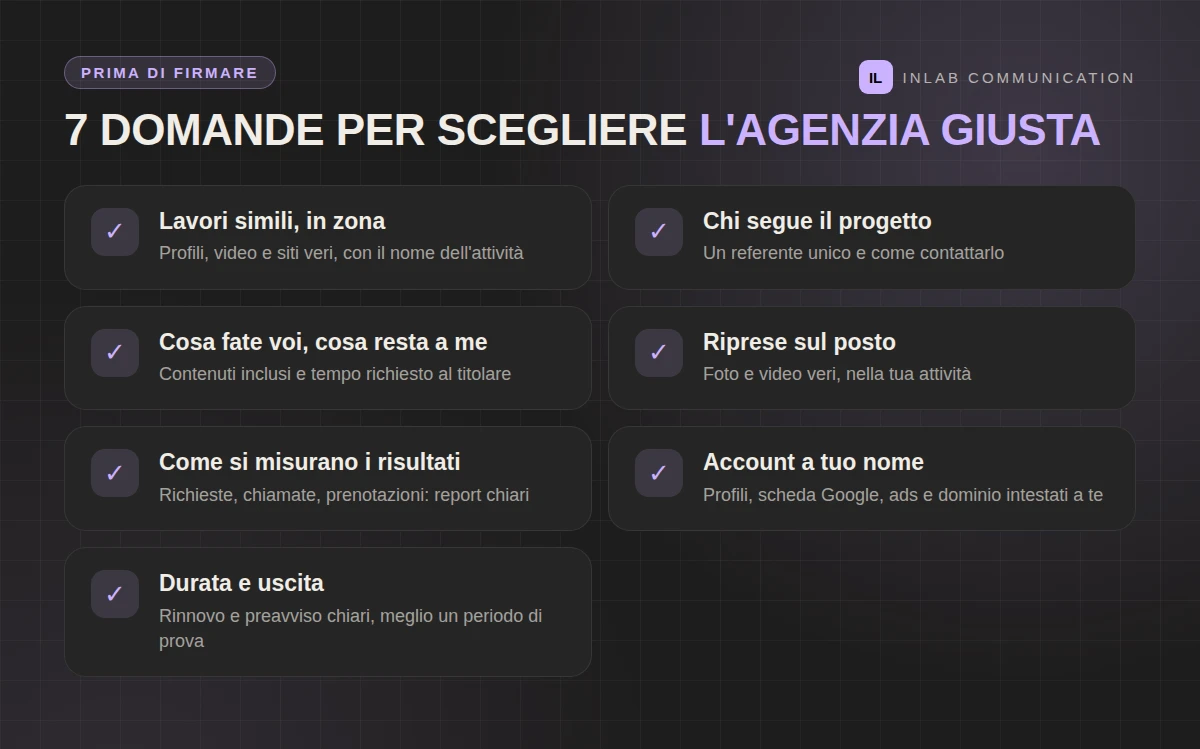 Le 7 domande da fare prima di scegliere un'agenzia di comunicazione a Taranto